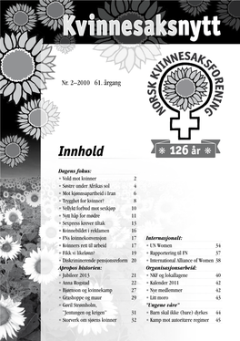 Kvinnesaksnytt 2010-2