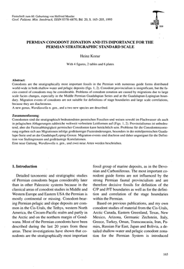 Permian Conodont Zonation and Its Importance for the Permian Stratigraphic Standard Scale