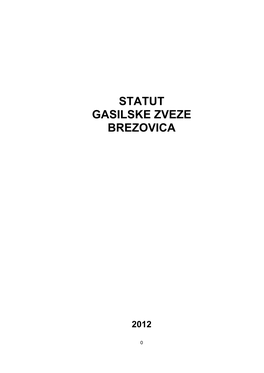 Statut Gasilske Zveze Brezovica