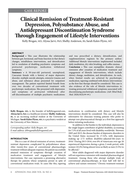 Clinical Remission of Treatment-Resistant Depression