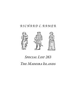 Special List 263 the Madeira Islands 2 Richardrichard C