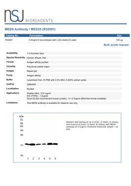 MED9 Antibody / MED25 (R32991)