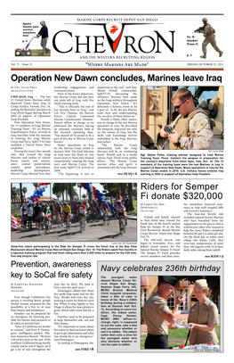 Operation New Dawn Concludes, Marines Leave Iraq Riders For
