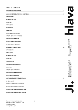 Table of Contents