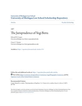 The Jurisprudence of Yogi Berra