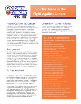Join Our Team in the Fight Against Cancer