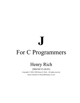 For C Programmers