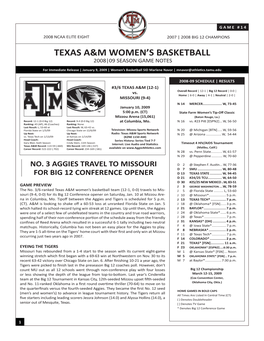 Missouri Game Notes.Indd