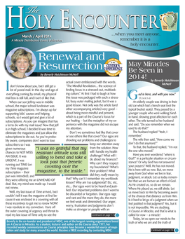 Renewal and Resurrection