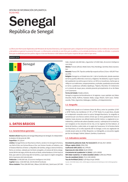 Senegal República De Senegal