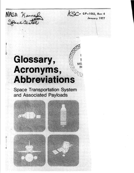 Glossary, Acronyms, Abbreviations