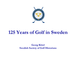 Golf in Sweden