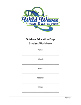Outdoor Education Days Student Workbook