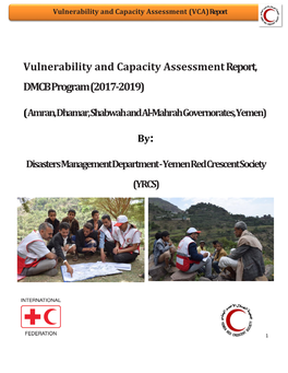 Vulnerability and Capacity Assessment Report, DMCB Program (2017-2019)