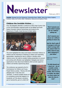 Newsletter – Winter 2013