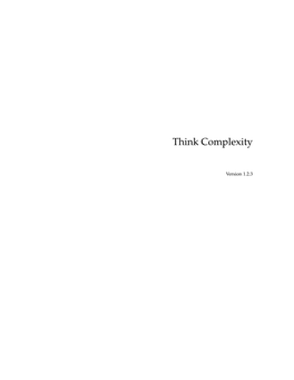 Think Complexity(Pdf)