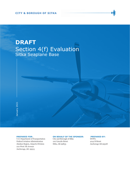 DRAFT Section 4(F) Evaluation Sitka Seaplane Base