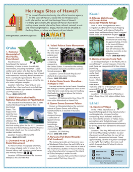 Heritage Sites of Hawai'i