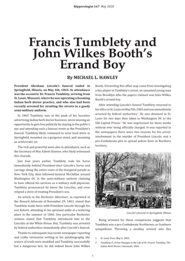 Francis Tumblety and John Wilkes Booth's Errand