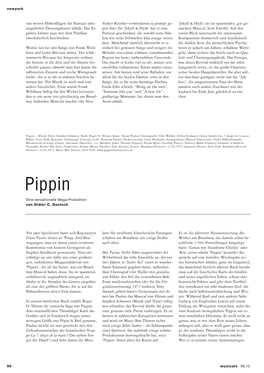 Pippin – Musik/Texte: Stephen Schwartz; Buch: Roger O