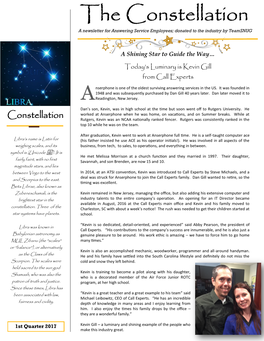 The Constellation a Newsletter for Answering Service Employees; Donated to the Industry by Teamsnug