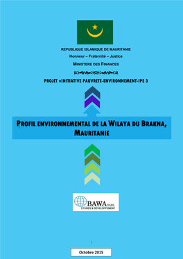 Profil Environnemental De La Wilaya Du Brakna, Mauritanie