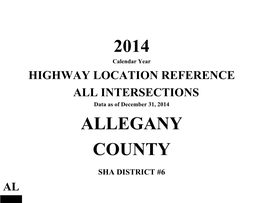 Maryland State Highway Administration Highway Location
