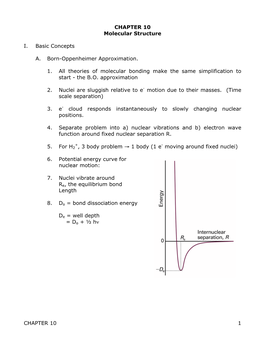 CHAPTER 10 Molecular Structure