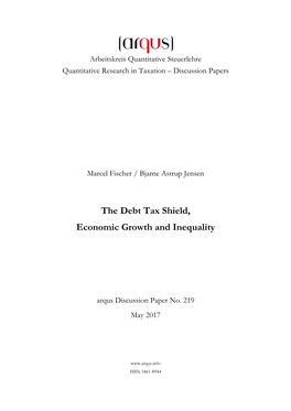 The Debt Tax Shield, Economic Growth and Inequality∗