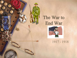 The War to End War