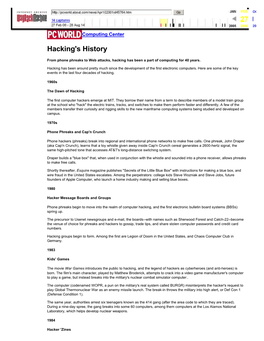 Hacking's History