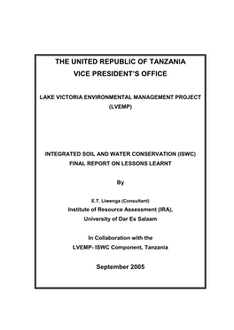 The United Republic of Tanzania Vice President's