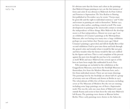 MALEVICH It’S Obvious Now That the Forms and Colors in the Paintings 1973–74 That Malevich Began Painting in 1915 Are the First Instances of Form and Color