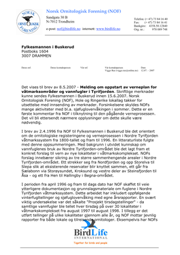 FM Buskerud Tyrifjorden Verneplan 12072007