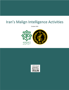 Iran's Malign Intelligence Activities