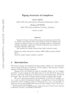 Zigzag Structure of Complexes