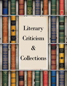 Literary Criticism & Collections