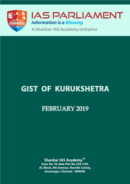 Kurukshetra – April 2019