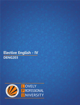 Elective English - IV DENG203
