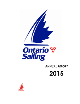 2015 Ontario Sailing Annual Report