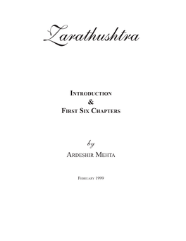 Zarathushtra