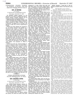 CONGRESSIONAL RECORD— Extensions of Remarks E2004 HON