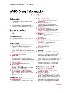 WHO Drug Information Vol