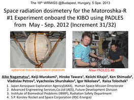 Space Radiation Dosimetry for the Matroshka-R #1 Experiment