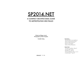 Sp2014.Net a Compact Architectural Guide to Metropolitan São Paulo