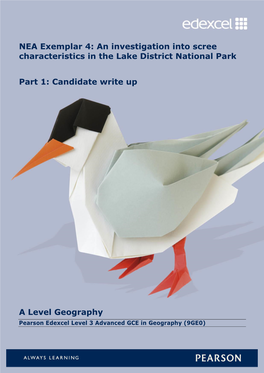 An Investigation Into Scree Characteristics in the Lake District National Park