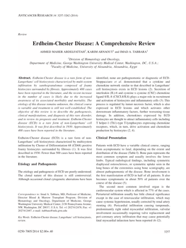 Erdheim-Chester Disease: a Comprehensive Review