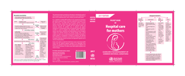 Hospital Care for Mothers GUIDELINES for MANAGEMENT of COMMON MATERNAL CONDITIONS Pocket Book of Hospital Care for Mothers ISBN 978-92-9022-498-3