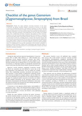 Zygnematophyceae, Streptophyta) from Brazil