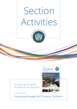 A Round up of Recent Activities in Our Sections the Journal October 2017